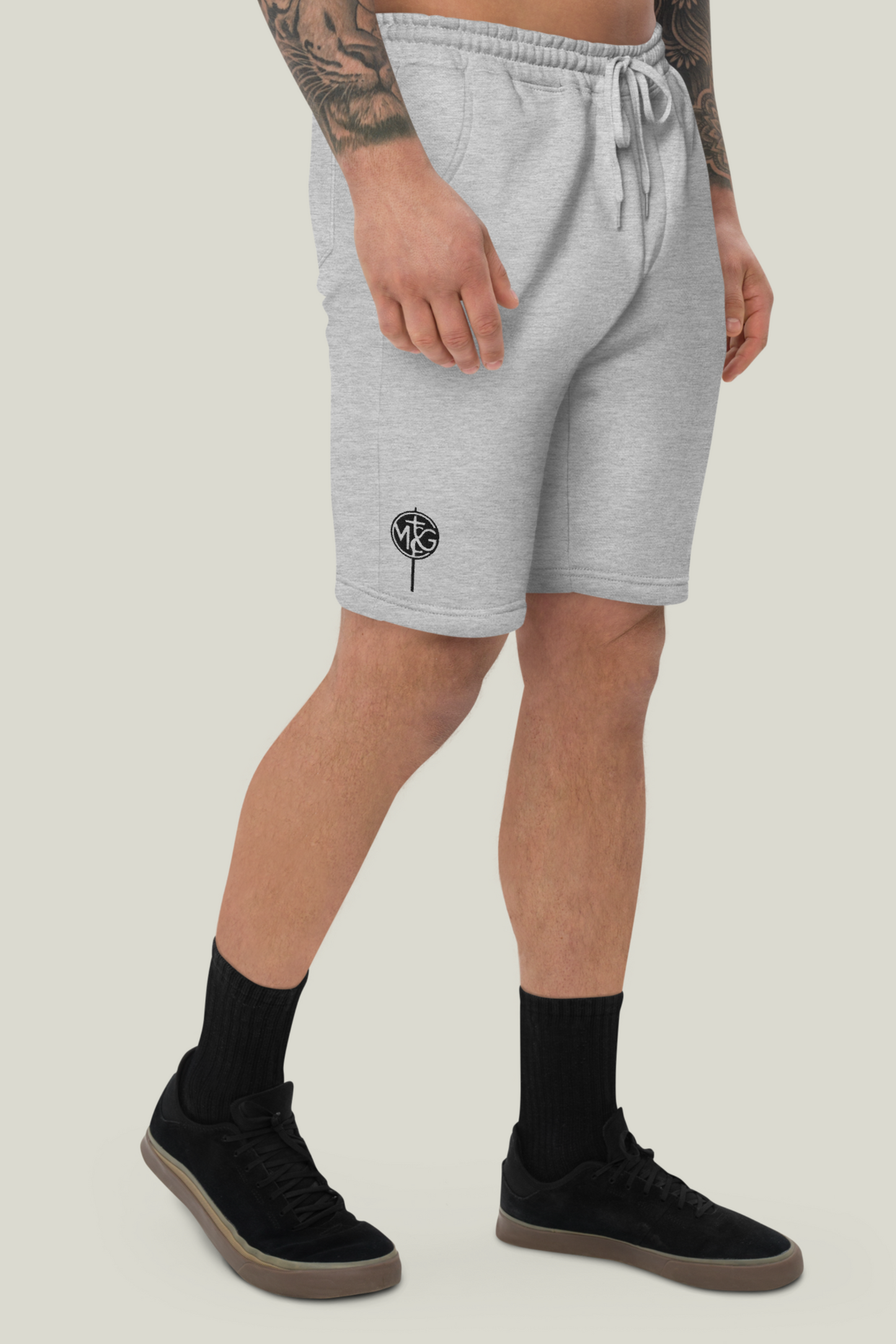 Dear God I Men's Fleece Shorts