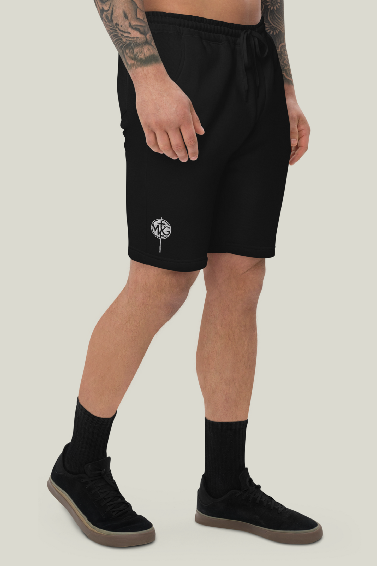 Dear God I Men's Fleece Shorts